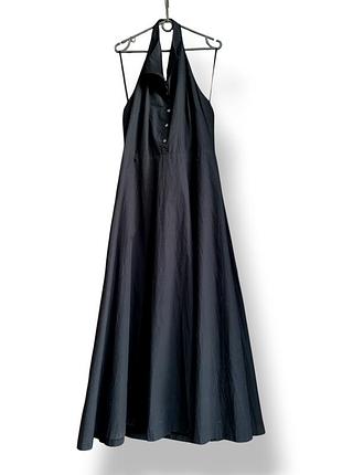 Платье чёрное макси laura ashley максы maxi платье сарафан длинная