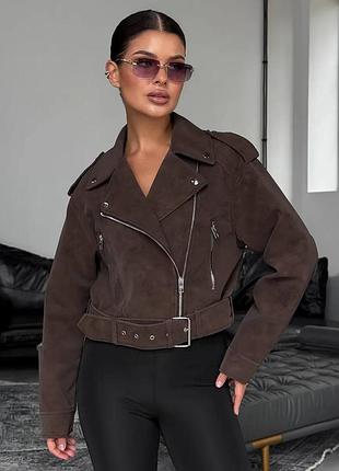 Новинка замшива косуха