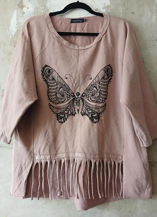 Vestino итальялия хлопковый лонгслив, плотная футболка, толстовка цвета пристальной розы