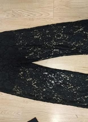 Брюки гипюр кружевные