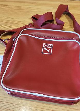 Сумка puma x vouge flight bag 079272 01 красная red