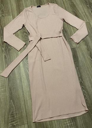 Плаття сукня  в рубчик