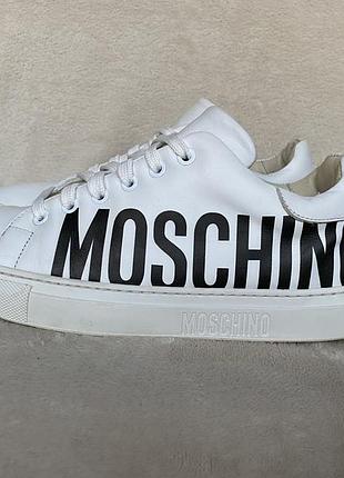 Шкіряні кросівки moschino оригінал унісекс