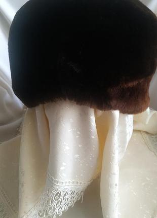 Шапка женская винтажная мех