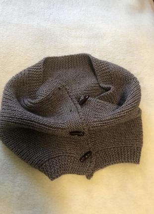 Капор-снуд, шоколадного цвета