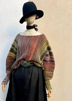 Вінтаж,светр летюча мишь/кажан, ручна робота