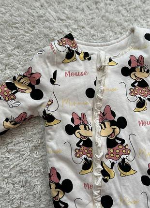 Утеплений ромпер сліп чоловічок 0-3 з мінні