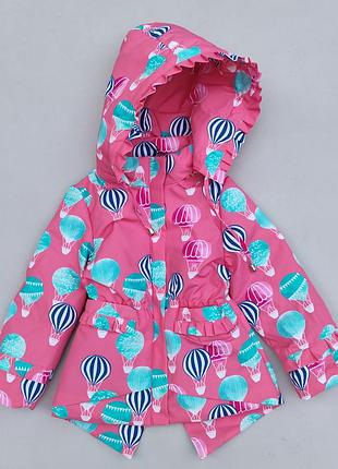 Демісезонна термо куртка для дівчаток  на 3,4,5 років