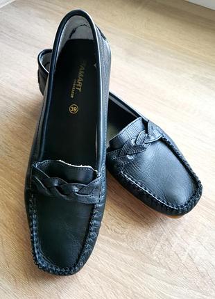 Гарні жіночі мокасини з натуральної шкіри damart