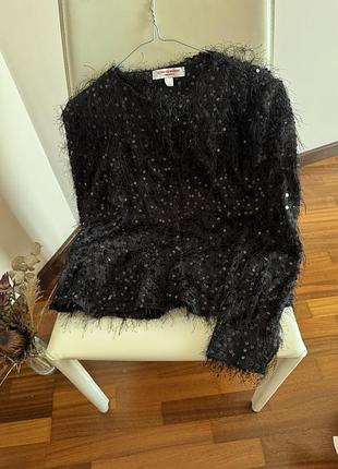 Блуза чорна  leandra medine + mango