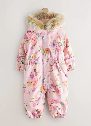 Теплый зимний комбинезон для девочки next