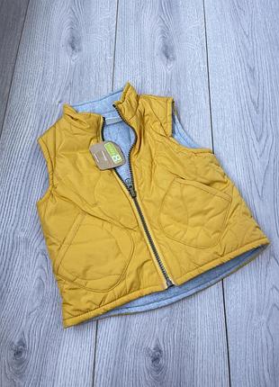 Нова жилетка жилет 12-18 міс двухстороняя