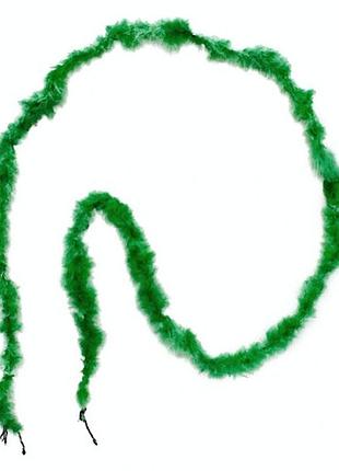 Боа из пуха тонкое зеленое 15-252gr