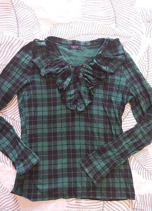 Кофта рубашка в клетку