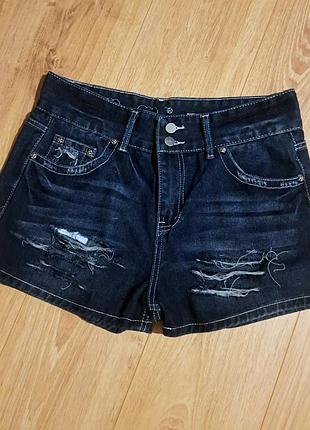 Короткие шорты, женские miss me, темно- синие
