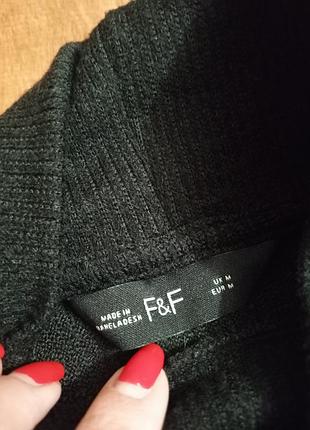 Женский базовый черный свитер-платье-туника оверсайз