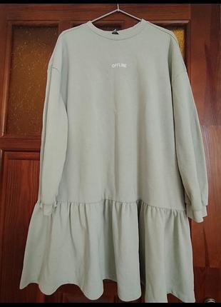 Платье упепленное,вискоза,48-50