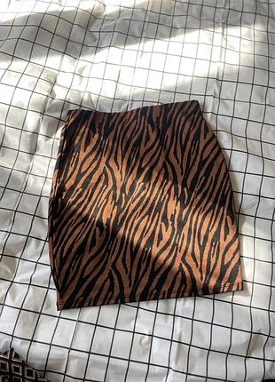 Юбка леопардовая