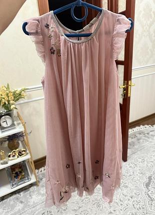 Сукня рожева фатінова плаття легке на свято