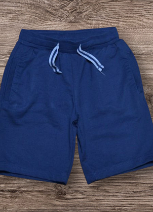 Синие трикотажные шорты pepperts на мальчика 8-10 лет