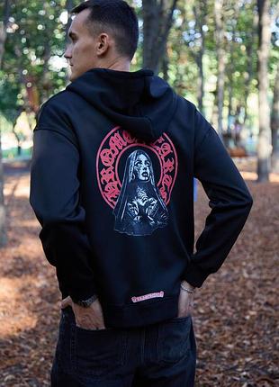 Зип - худи chrome hearts черная