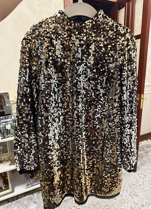 Плаття для дівчинки в паєтки яскраве блискуче