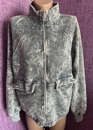 Кофта спортивна варена варьонка драй тай кофта варенка серая
