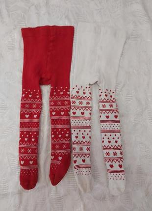 Новорічні колготки для дівчинки george 6-12 міс.
ціна за две пари.