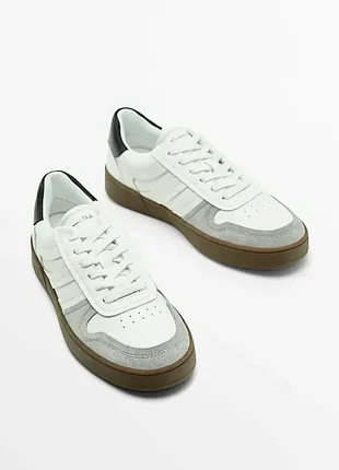 Кожаные кроссовки massimo dutti 39 г.