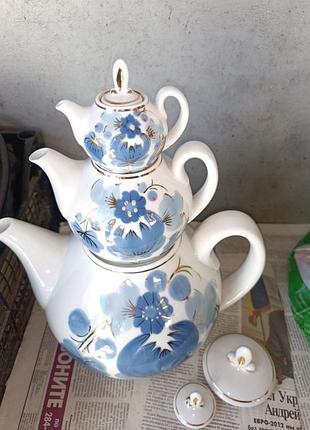 Набор чайников купеческий фарфор раритет.