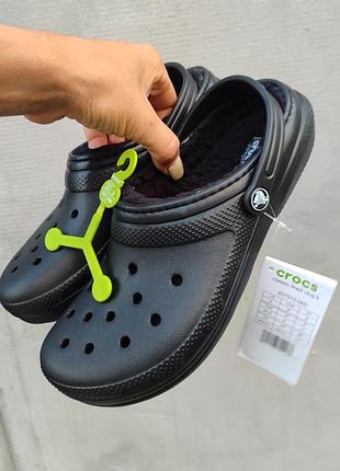 Crocs classic clock lined clog