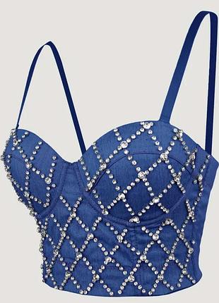 Топ джинсовий