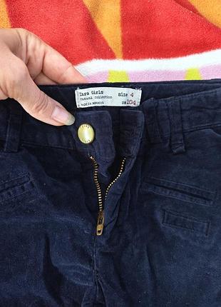 Брюки вельветовые,zara 104р 2