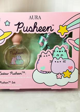 Набір дитяча парфумерія та гумка для волосся aura  pusheent - pink essence.