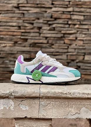 Мужские кроссовки adidas tresc run white purple aqua