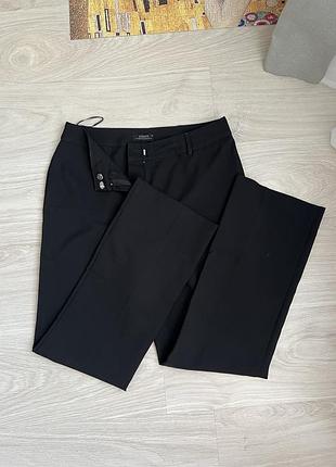 Широкі класичні чорні брюки papaya