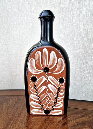 Штоф майолика винтаж графин керамический винтажный