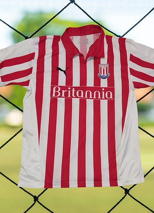 Винтажная, ретро футболка puma stoke city, upton, season 2004/05