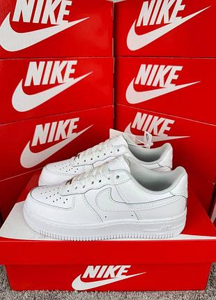 Женские кроссовки nike air force 1 w white