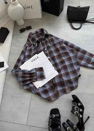 Жіноча фланелева сорочка в клітинку | 285
