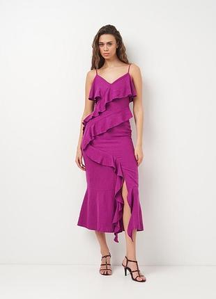 Льняне плаття zara