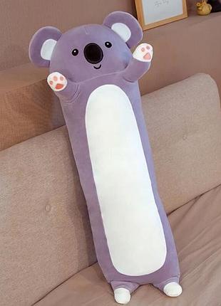 Детская мягкая игрушка коала батон 90 см большая плюшевая подушка антистресс коала для детей