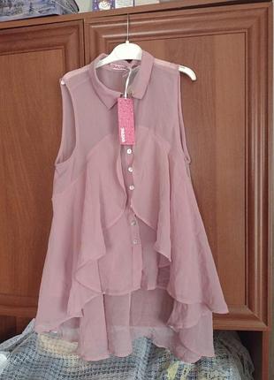 Блуза без рукавов.