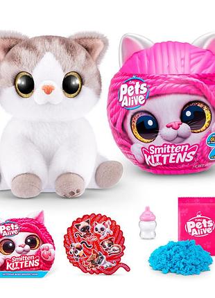 Интерактивный детский игровой набор сюрприз игривые котята pets & robo alive игрушечный котик для детей в шаре