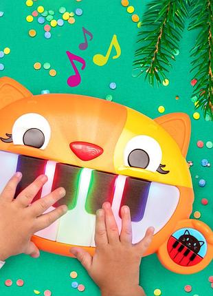 Дитяча музична іграшка міні котофон battat 9 клавіш музикальна іграшка для дітей