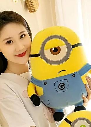 Плюшева іграшка міньйон стюарт 40 см для дітей з мультфільму гидкий я мʼяка дитяча іграшка посіпака стюар