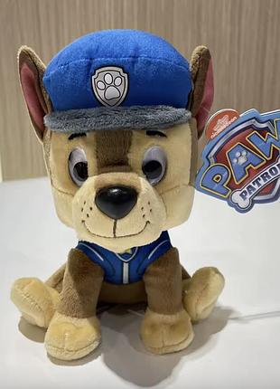 Плюшевая игрушка для детей гонщик чейз 35 см из мультфильма щенячий патруль мягкая детская игрушка пес