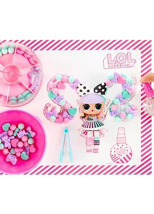 Кукла lol surprise для девочки прическа из бусинок игрушка для девочек лялька лол сюрприз в шаре