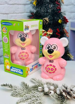 Интерактивная детская игрушка умный мишка с украинской озвучкой разговаривающий мишка для детей