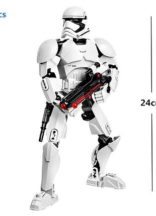 Детский конструктор штурмовик 81деталь из фильма звездные войны игрушка конструктор stormtrooper 24 см для детей